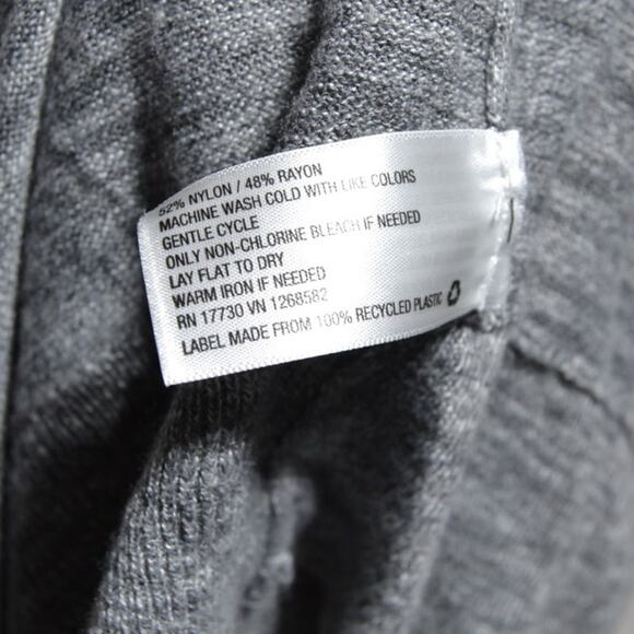 Merona Woman's Gray Open Front Cardigan Size Large - Picture 7 of 11